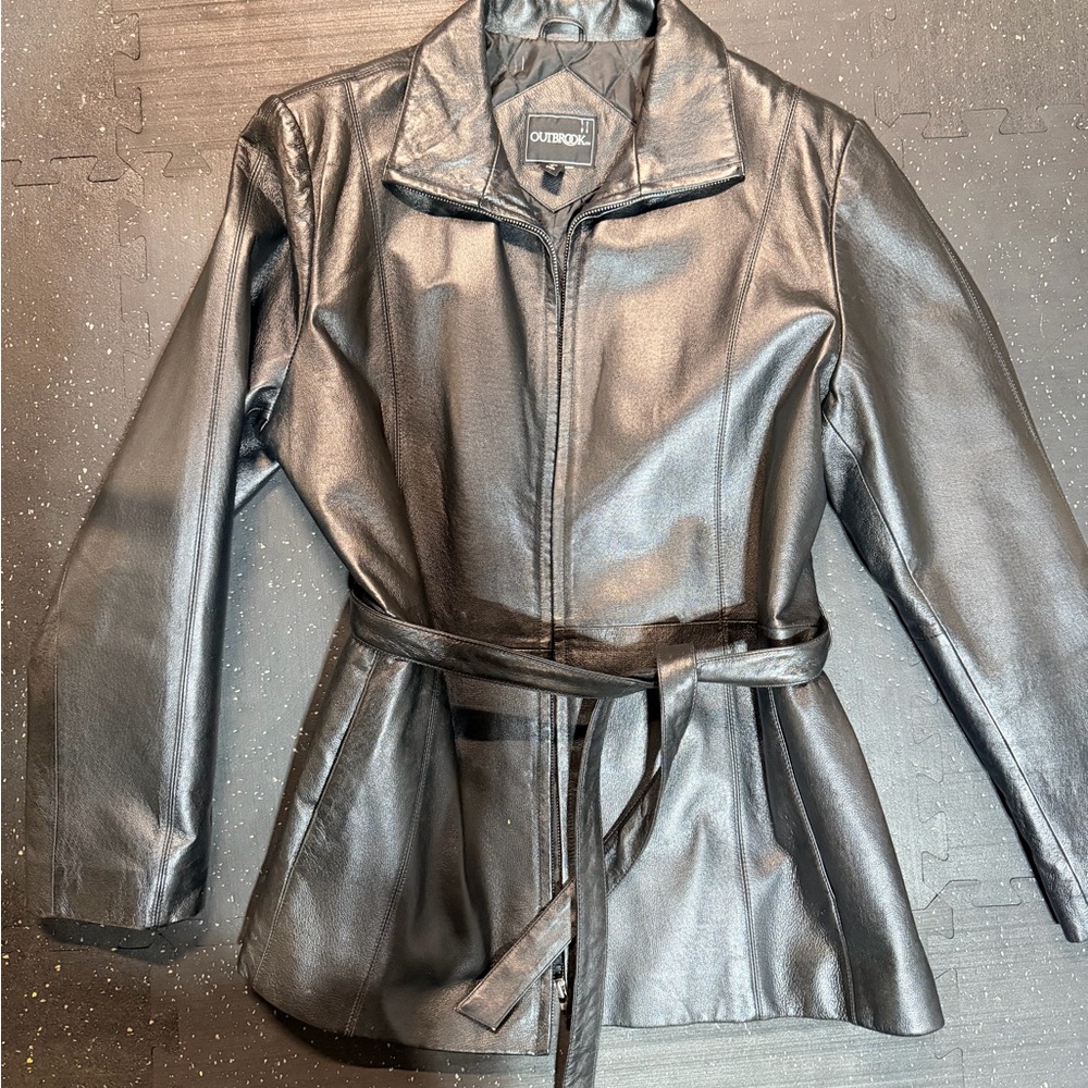 Outback Black Leather Women's Jacket